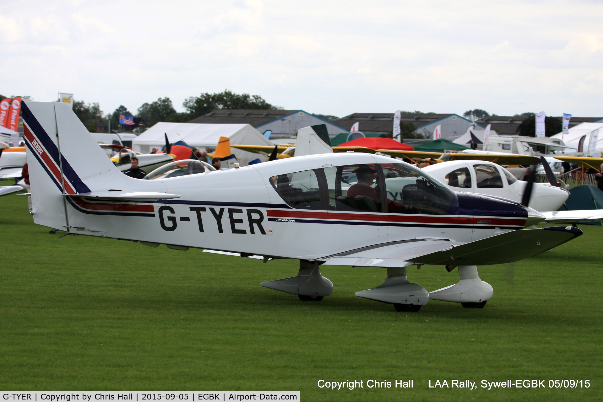 G-TYER, 2000 Robin DR-400-500 President C/N 21, at the LAA Rally 2015, Sywell