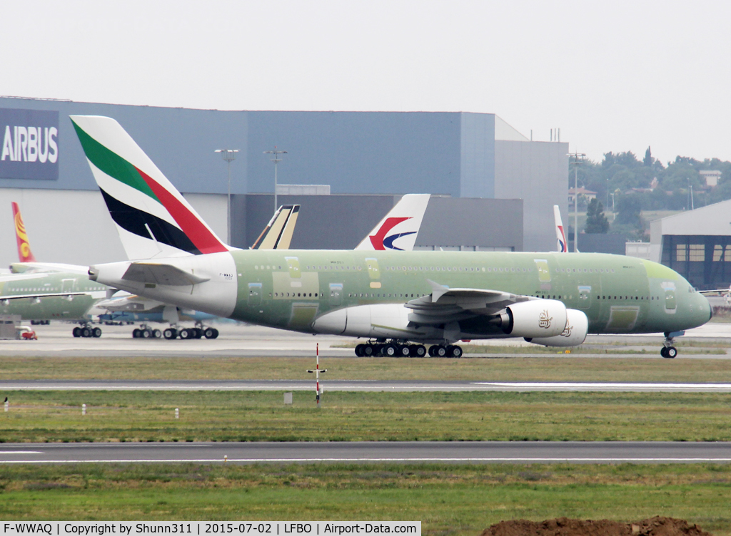 F-WWAQ, 2015 Airbus A380-861 C/N 0203, C/n 0203 - For Emirates