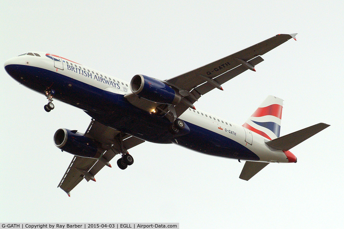 G-GATH, 2001 Airbus A320-233 C/N 1482, G-GATH   Airbus A320-233 [1482] (British Airways) Home~G 03/04/2015. On approach 27R.
