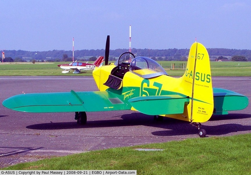 G-ASUS, 1967 Jurca MJ-2 Tempete C/N PFA 2001, Based Aircraft when photo was taken