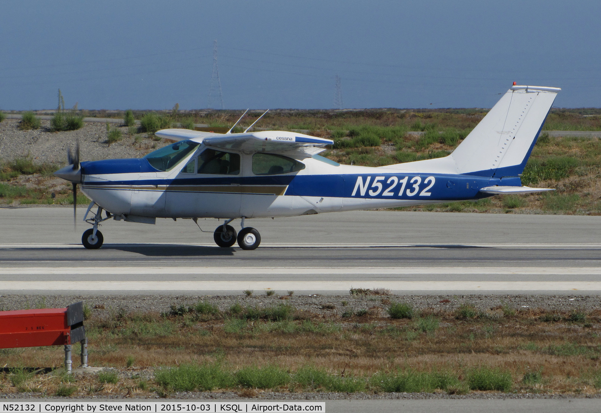 N52132, 1977 Cessna 177RG Cardinal C/N 177RG1174, Locally-based 1977 Cessna 177RG Cardinal rolling on takeoff @ San Carlos Airport, CA