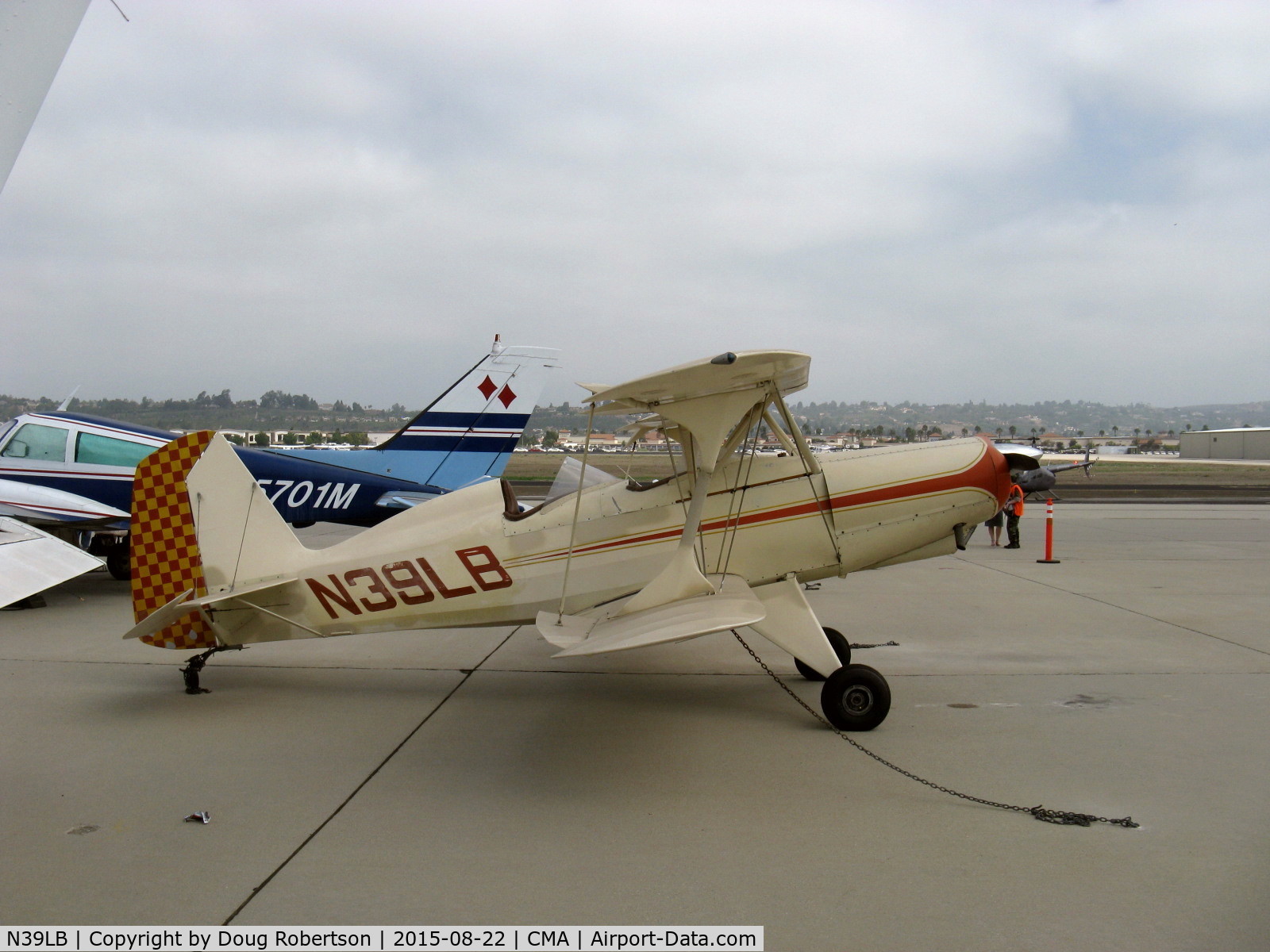 N39LB, 1976 Stolp SA-300 Starduster Too C/N 1146, 1976 Stolp SA-300 STARDUSTER TOO, Continental O-300 145 Hp six cylinder, Note: four ailerons, A classic experimental two-place biplane by the late Lou Stolp