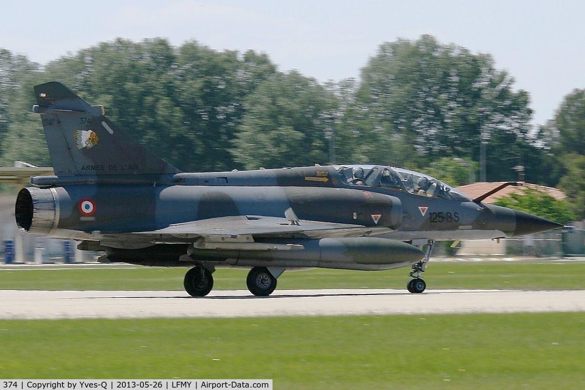 374, Dassault Mirage 2000N C/N not found 374, Dassault Aviation 2000N (125-BS), Landing Rwy 34, Salon de Provence Air Base 701 (LFMY) Open day 2013