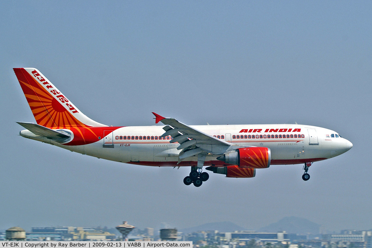 VT-EJK, 1986 Airbus A310-304 C/N 429, Airbus A310-304 [429] (Air India) Mumbai-Chhatrapati Shivaji International~VT 13/02/2009