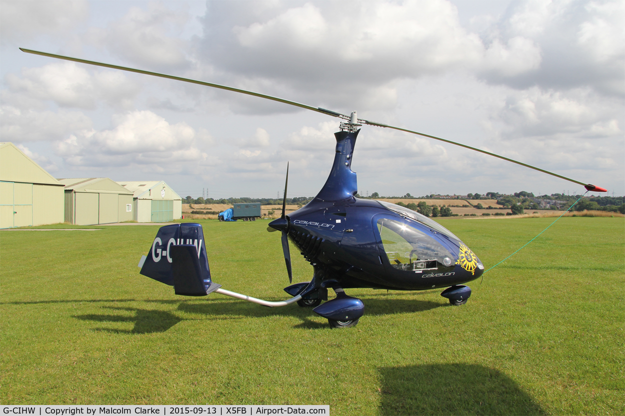 G-CIHW, 2014 Rotorsport UK Cavalon C/N RSUK/CVLN/010, Rotorsport UK Cavalon at Fishburn Airfield, September 13th 2015.