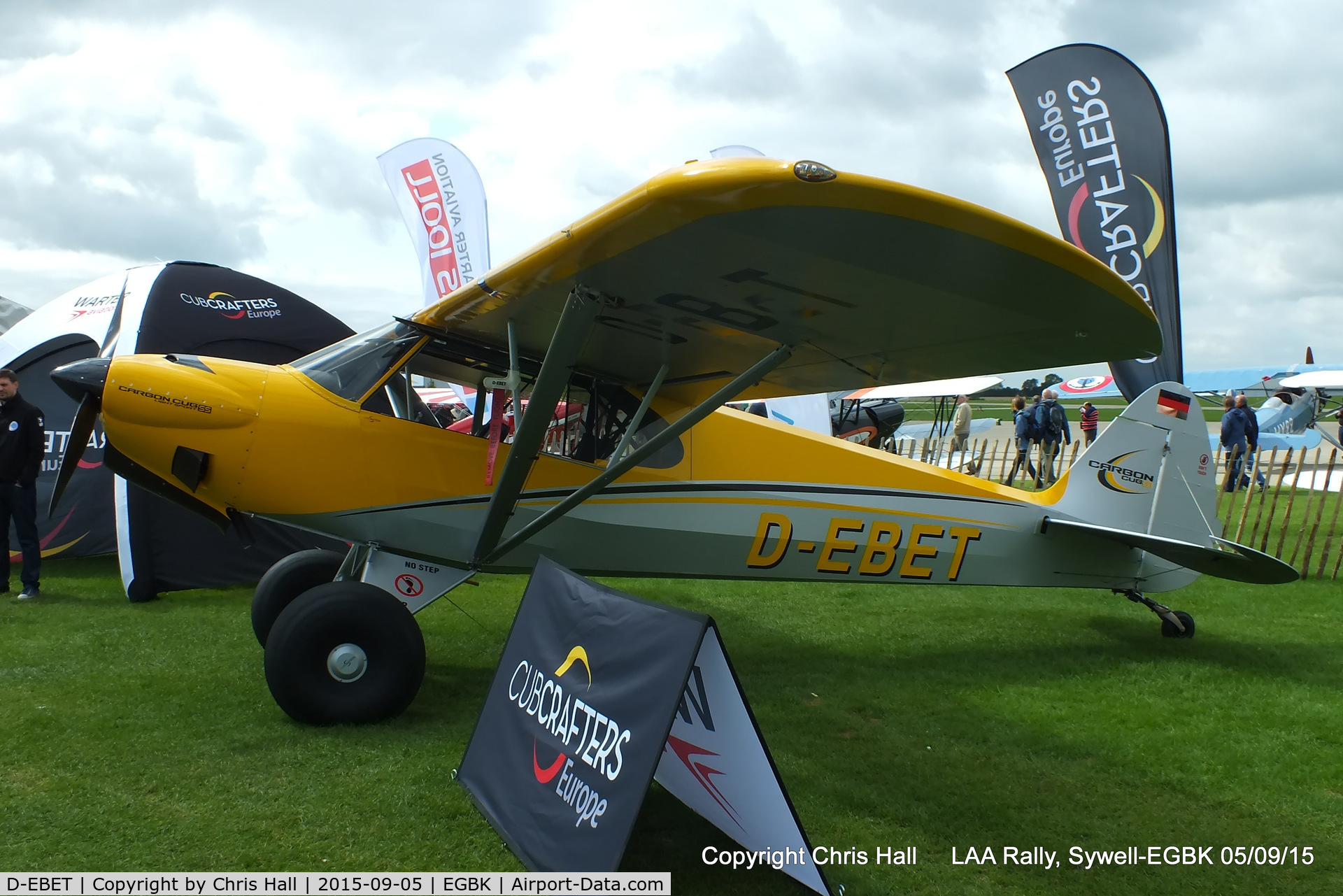 D-EBET, Cub Crafters CC11-160 Carbon Cub SS C/N CC11-00240, at the LAA Rally 2015, Sywell