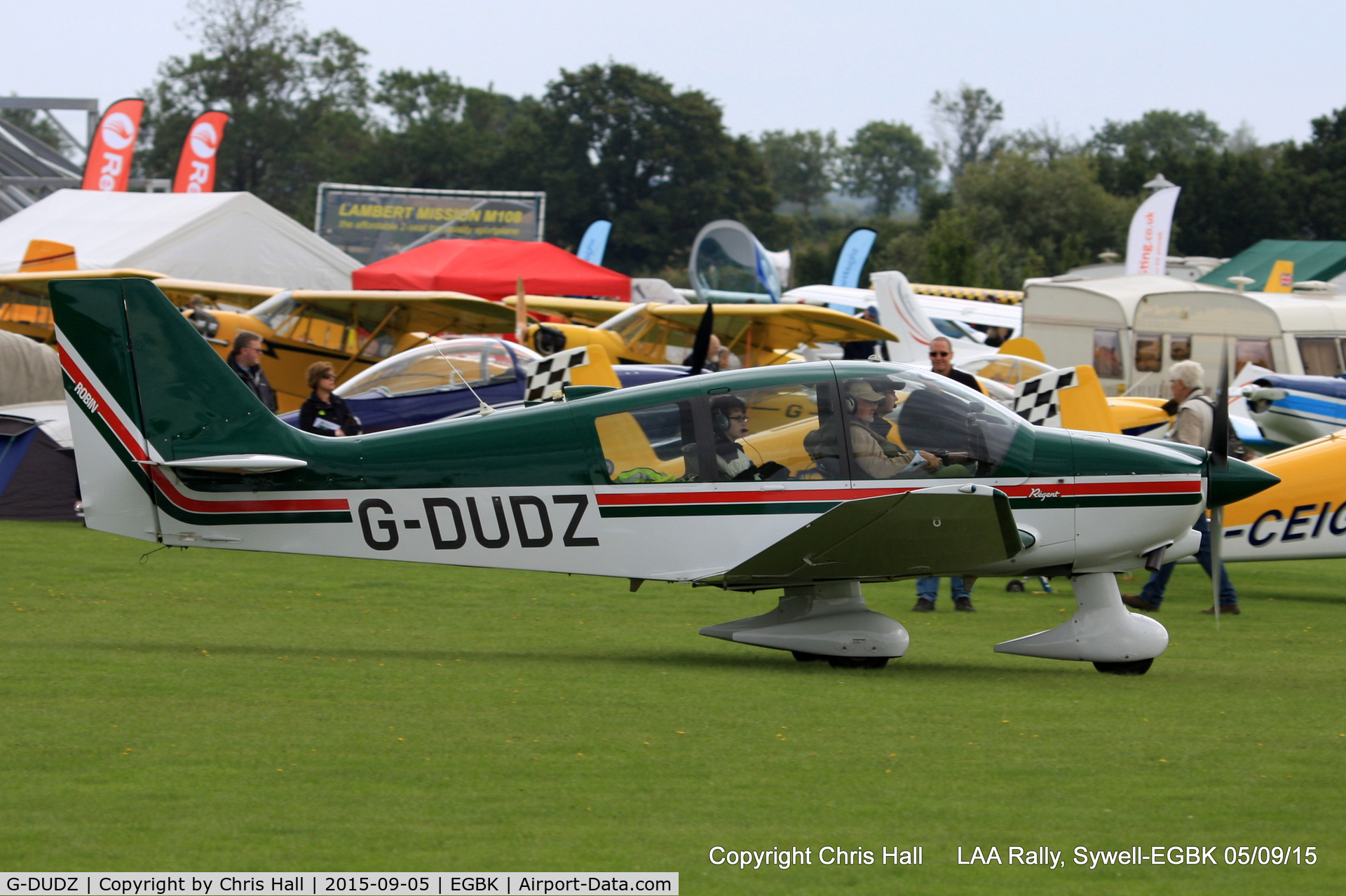 G-DUDZ, 1997 Robin DR-400-180 Regent Regent C/N 2367, at the LAA Rally 2015, Sywell