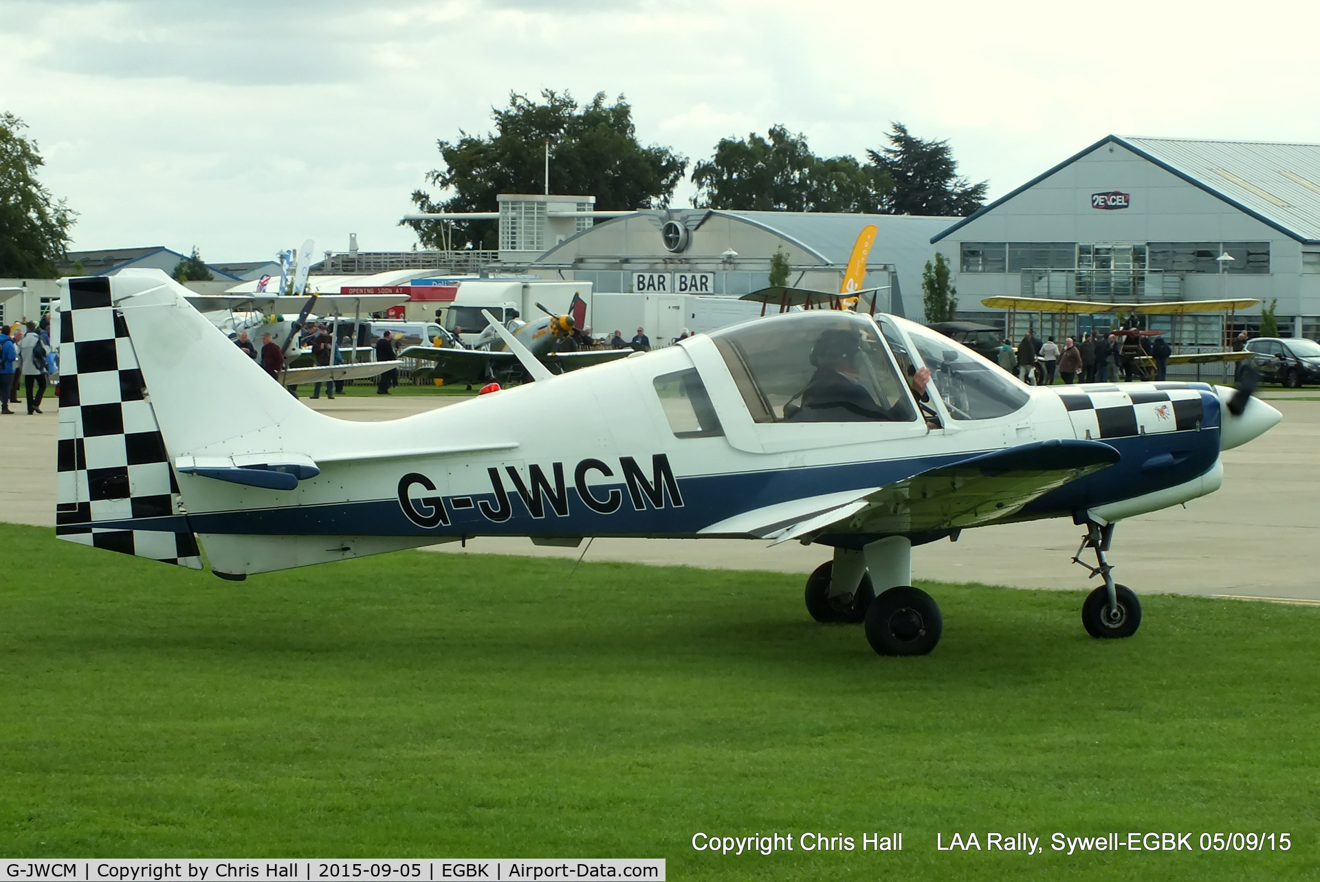 G-JWCM, 1980 Scottish Aviation Bulldog Series 120 Model 1210 C/N BH120/408, at the LAA Rally 2015, Sywell