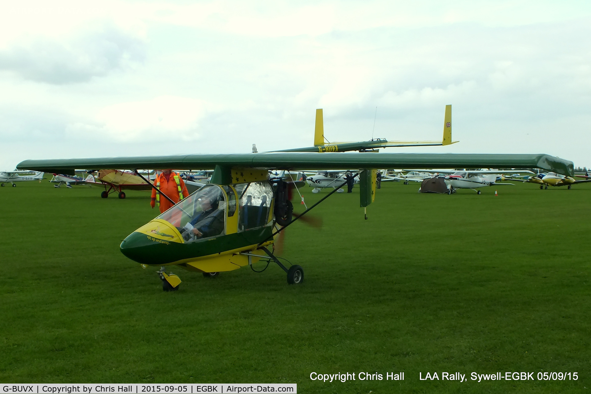 G-BUVX, 1994 CFM Streak Shadow C/N PFA 206-12410, at the LAA Rally 2015, Sywell