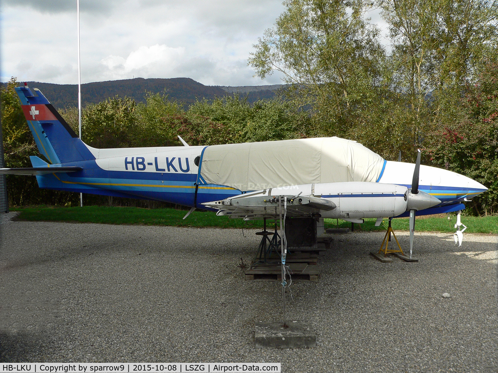 HB-LKU, 1978 Cessna 340A C/N 340A0493, It won't fly in the next few days. Still on the register.