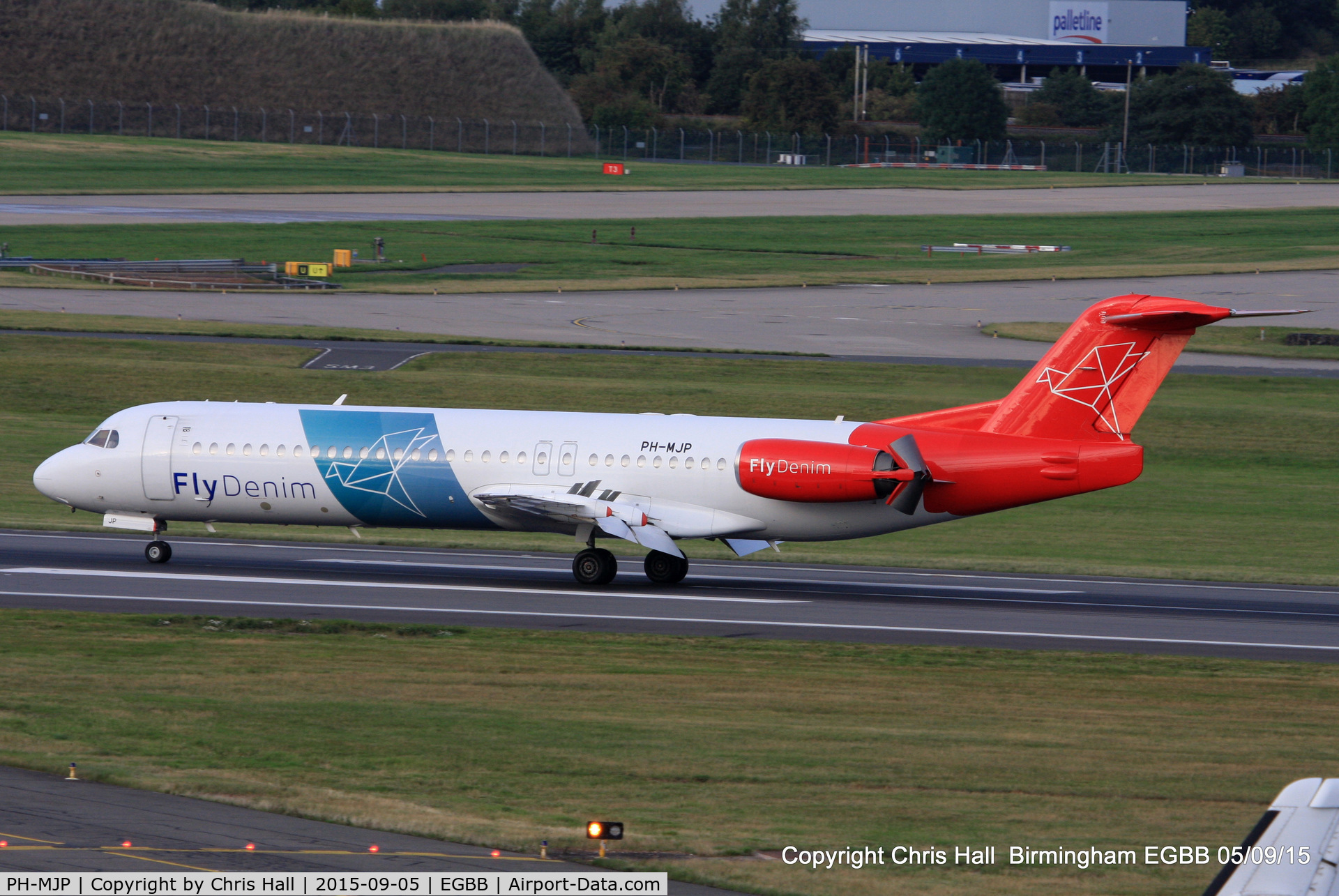 PH-MJP, 1995 Fokker 100 (F-28-0100) C/N 11505, Denim Air