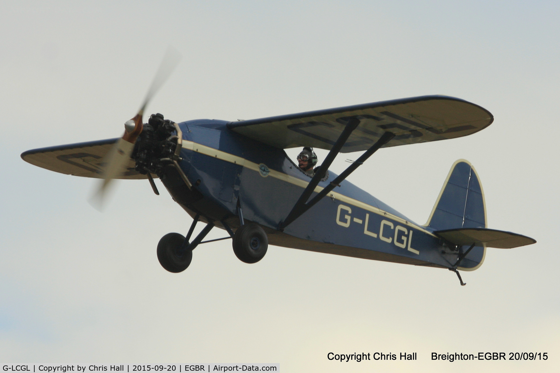 G-LCGL, 1993 Comper CLA7 Swift Replica C/N PFA 103-11089, at Breighton's Heli Fly-in, 2015