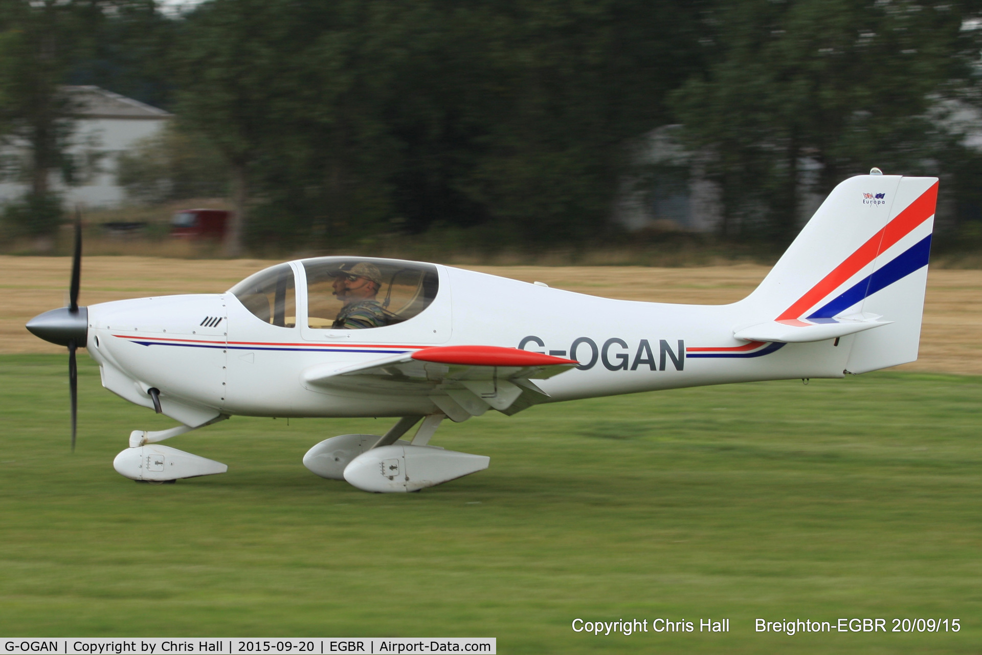 G-OGAN, 1999 Europa Tri Gear C/N PFA 247-12734, at Breighton's Heli Fly-in, 2015