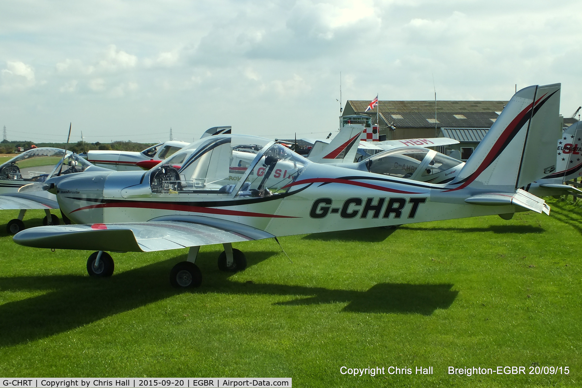 G-CHRT, 2013 Cosmik EV-97 TeamEurostar UK C/N 4103, at Breighton's Heli Fly-in, 2015