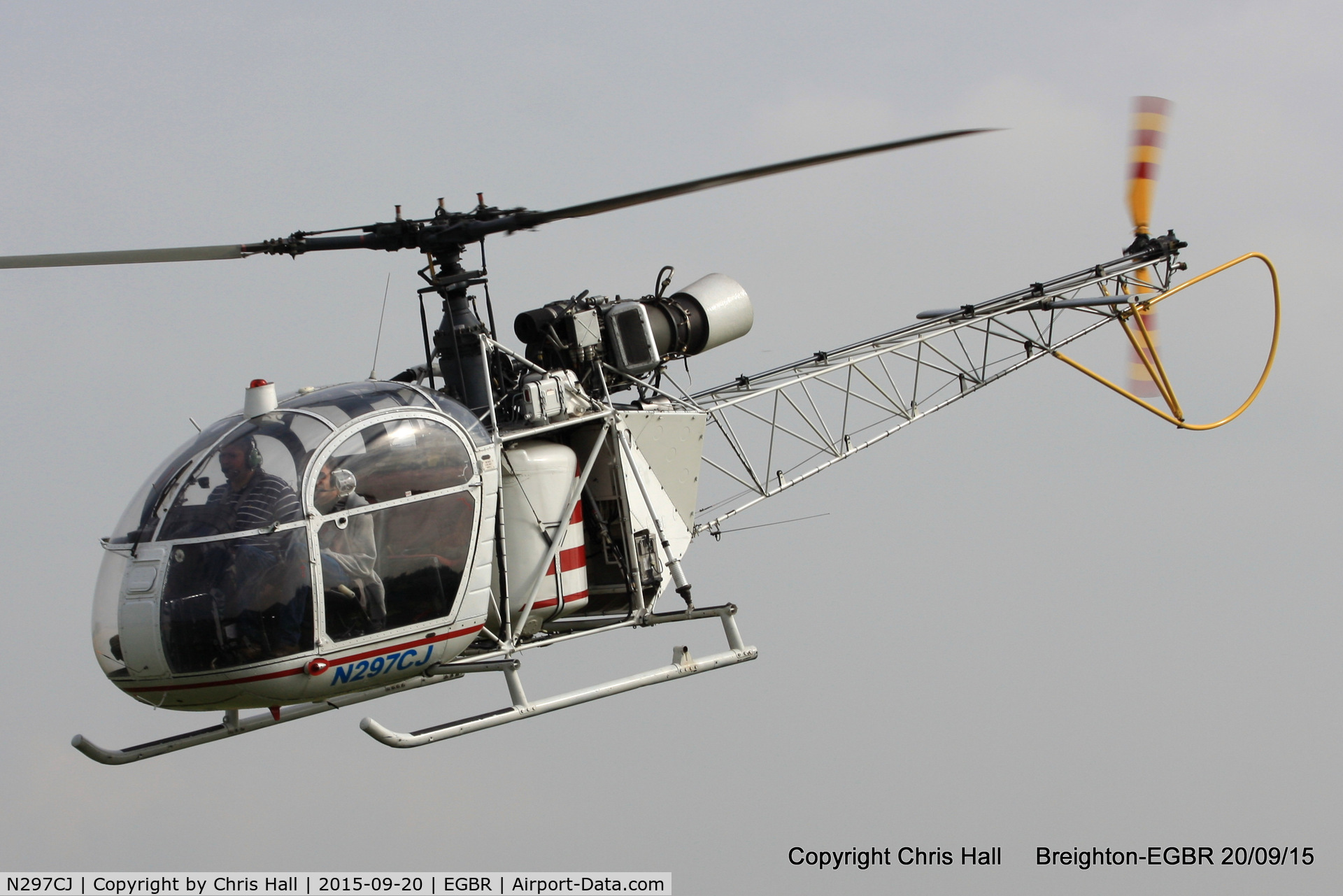 N297CJ, 1963 Sud Aviation SA-313B Alouette II C/N 1847, at Breighton's Heli Fly-in, 2015