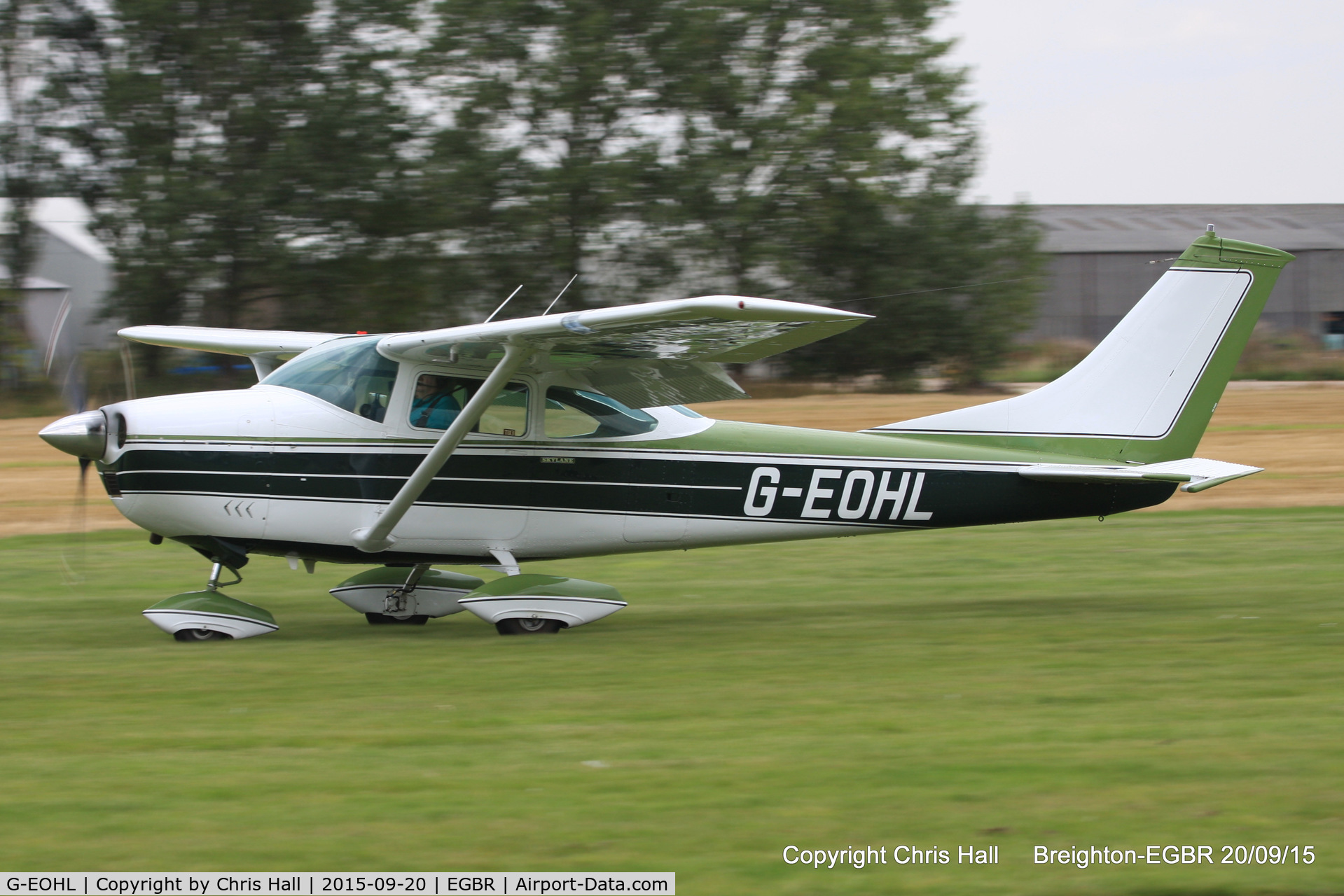 G-EOHL, 1968 Cessna 182L Skylane C/N 182-59279, at Breighton's Heli Fly-in, 2015