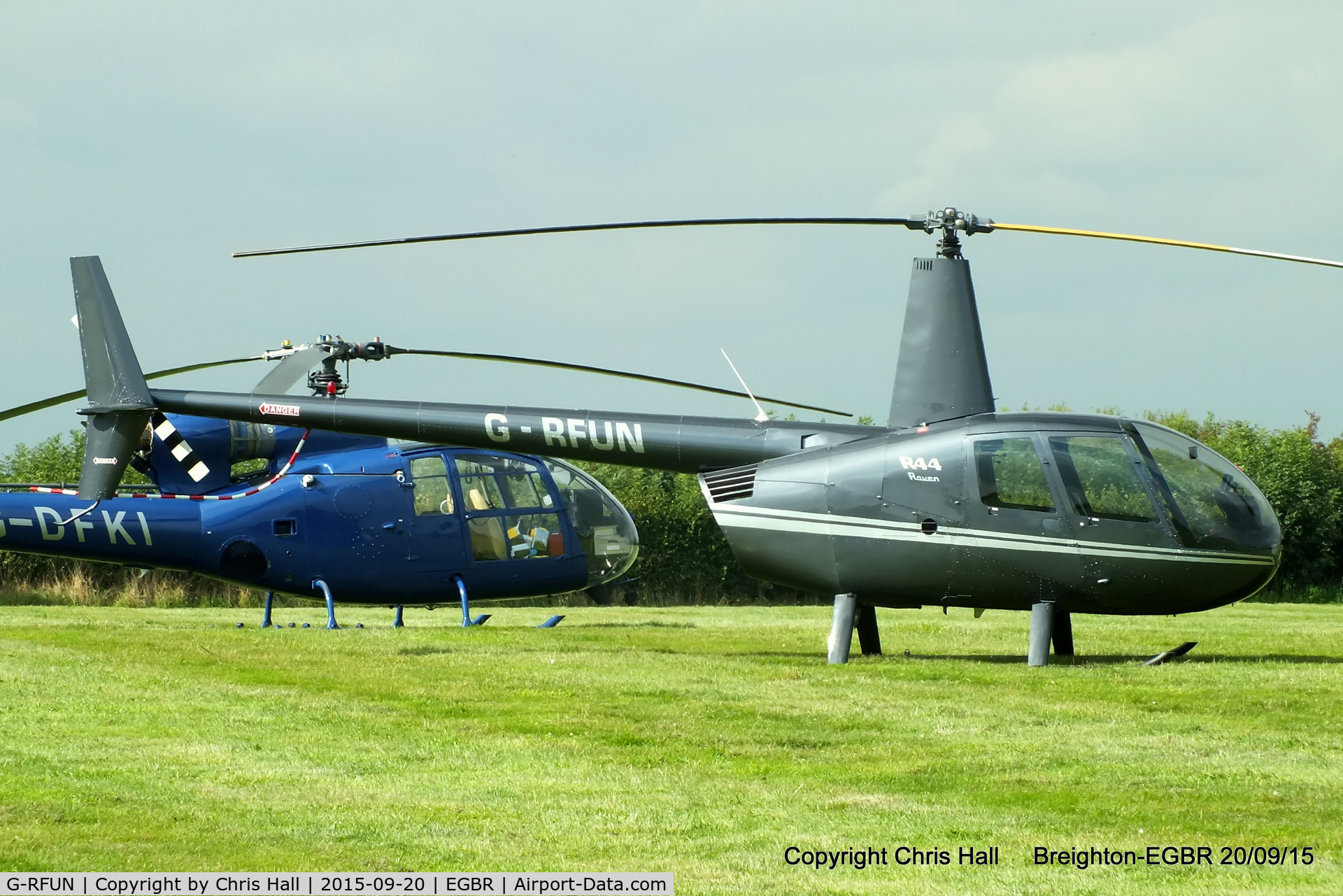 G-RFUN, 2002 Robinson R44 Raven C/N 1239, at Breighton's Heli Fly-in, 2015
