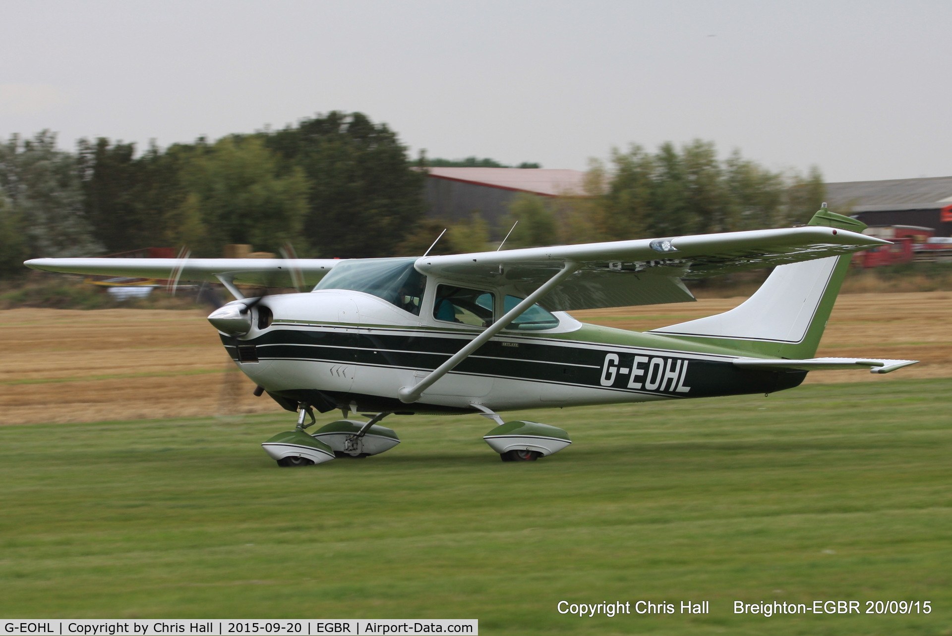 G-EOHL, 1968 Cessna 182L Skylane C/N 182-59279, at Breighton's Heli Fly-in, 2015