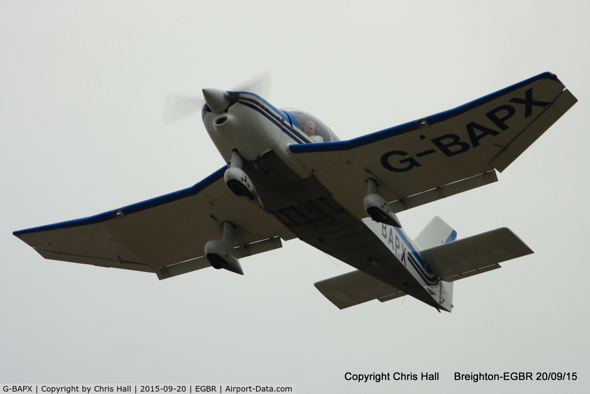 G-BAPX, 1972 Robin DR-400-160 Chevalier C/N 789, at Breighton's Heli Fly-in, 2015