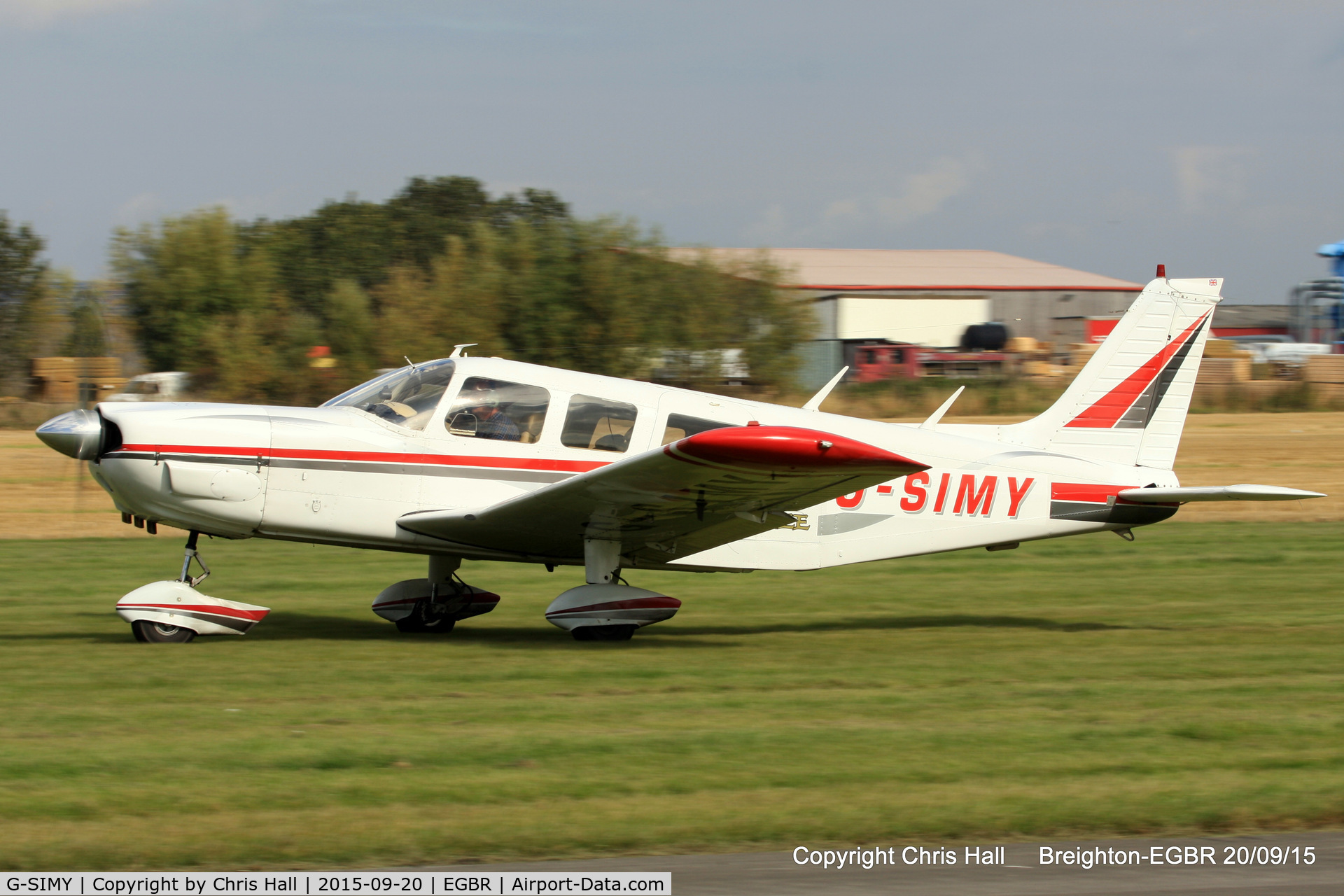 G-SIMY, 1976 Piper PA-32-300 Cherokee Six Cherokee Six C/N 32-7640082, at Breighton's Heli Fly-in, 2015