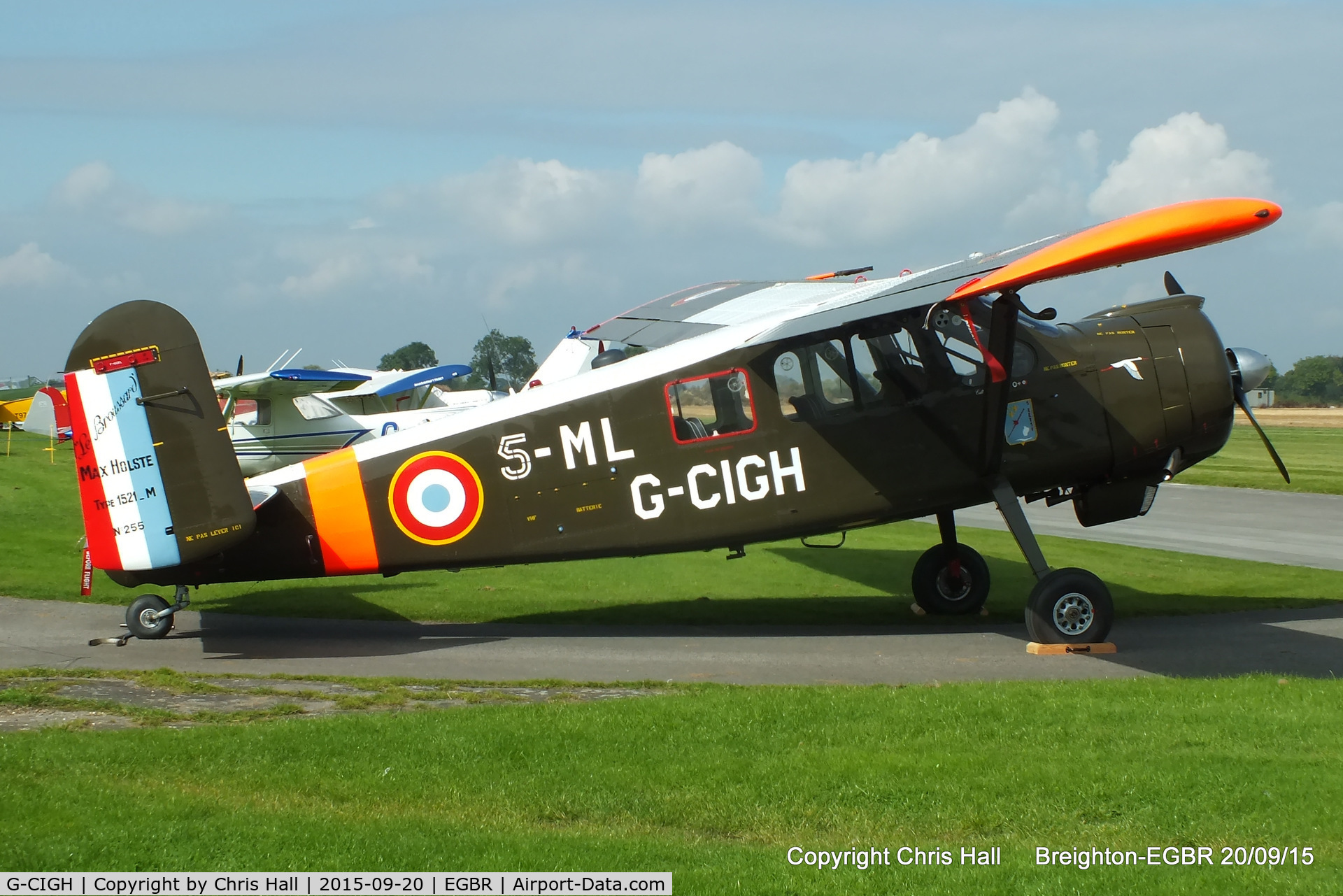 G-CIGH, 1960 Max Holste MH.1521M Broussard C/N 255, at Breighton's Heli Fly-in, 2015