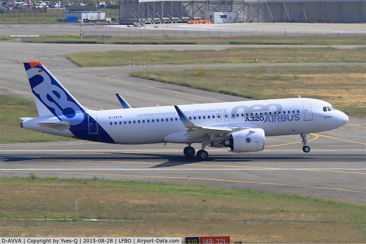 D-AVVA, 2015 Airbus A320-271N C/N 6286, Airbus A320-271N, Landing rwy 14R, Toulouse-Blagnac Airport (LFBO-TLS)