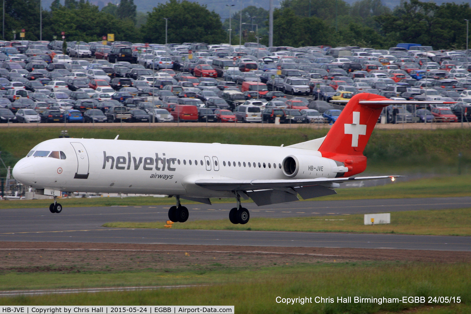 HB-JVE, 1993 Fokker 100 (F-28-0100) C/N 11459, Helvetic Airways