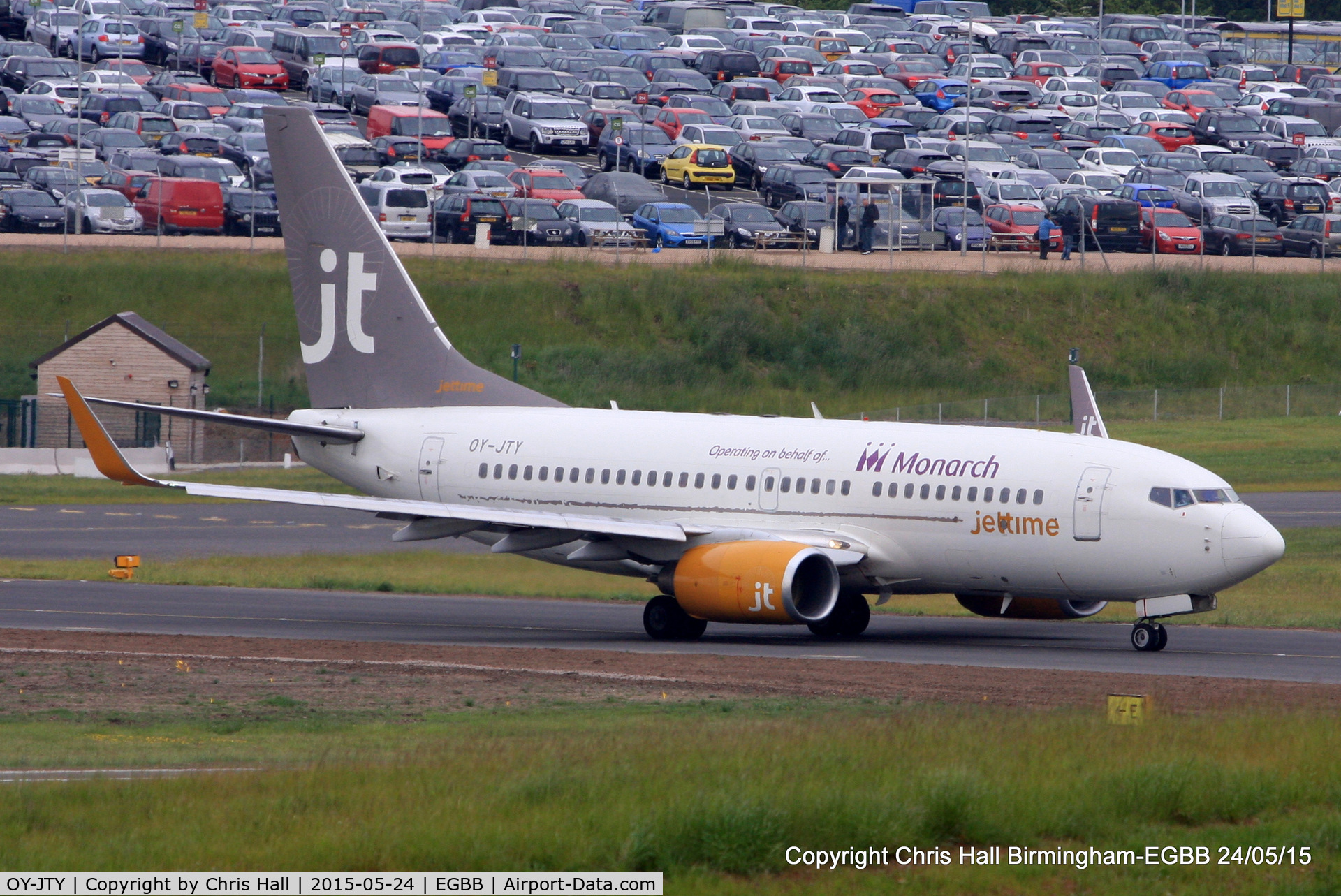 OY-JTY, 2001 Boeing 737-7Q8 C/N 30727, Jettime operating for Monarch