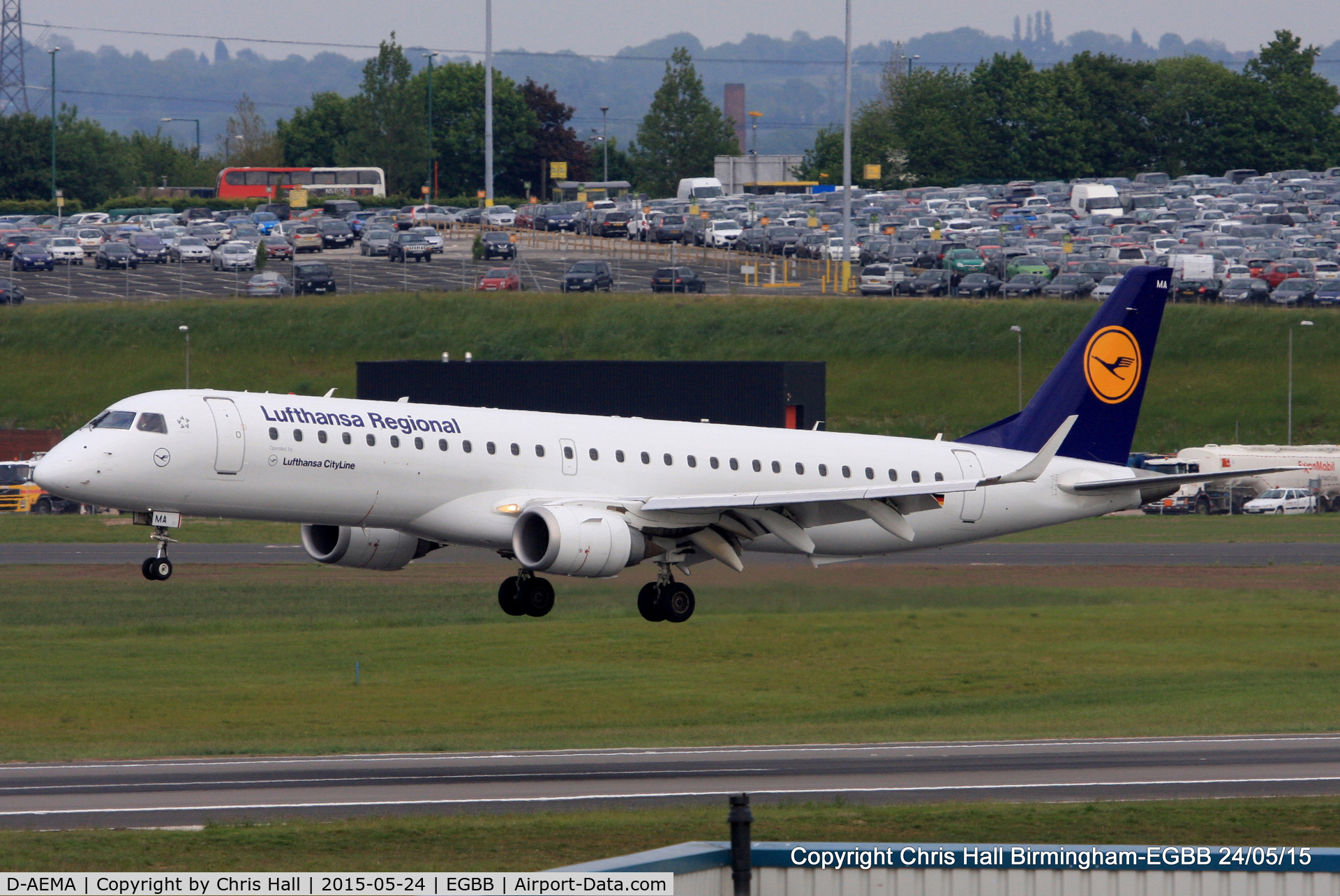 D-AEMA, 2009 Embraer 195LR (ERJ-190-200LR) C/N 19000290, Lufthansa Regional