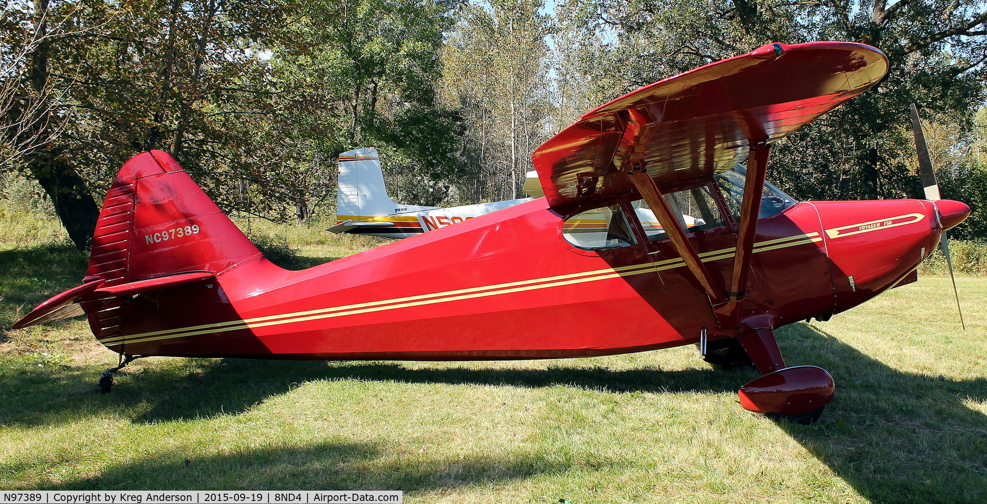 N97389, 1946 Stinson 108 Voyager C/N 108-389, 2015 EAA Chapter 1342 Fall Hog Roast and Camp Out