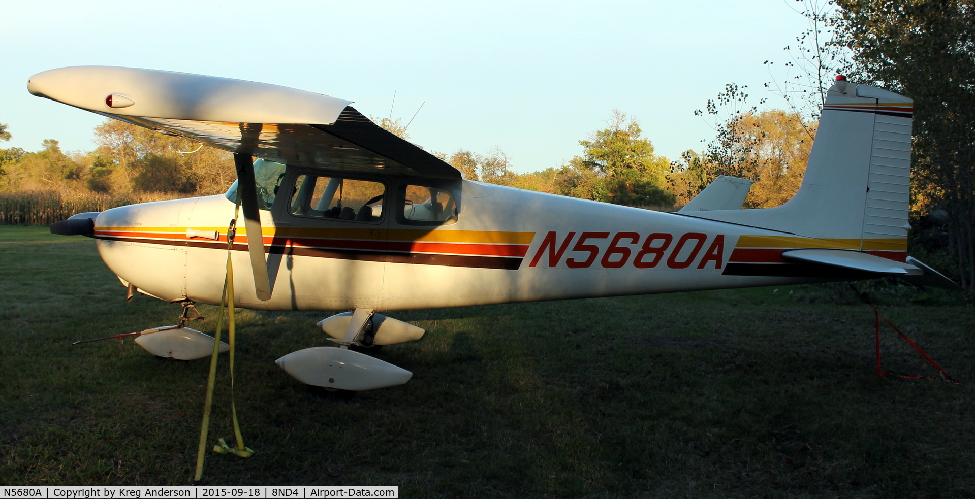 N5680A, 1956 Cessna 172 C/N 28280, 2015 EAA Chapter 1342 Fall Hog Roast and Camp Out