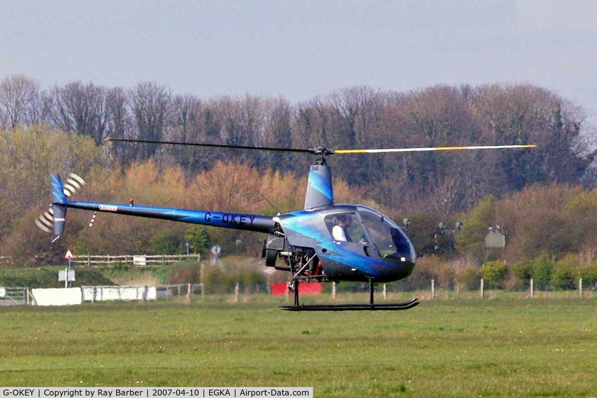 G-OKEY, 1991 Robinson R22 Beta C/N 2004, Robinson R-22 Beta [2004] Shoreham~G 10/04/2007