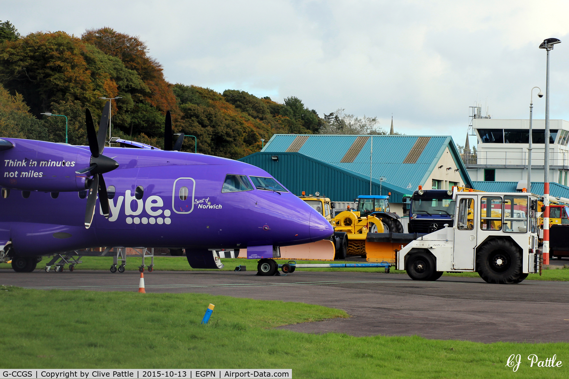 G-CCGS, 1998 Dornier 328-100 C/N 3101, Parked up at the Flybe engineering facility at Dundee Riverside airport EGPN