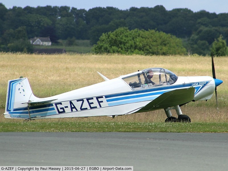 G-AZEF, 1966 Wassmer (Jodel) D-120 Paris-Nice C/N 321, Visitor to Halfpenny Green. Previous ID:-F-BNZS.
