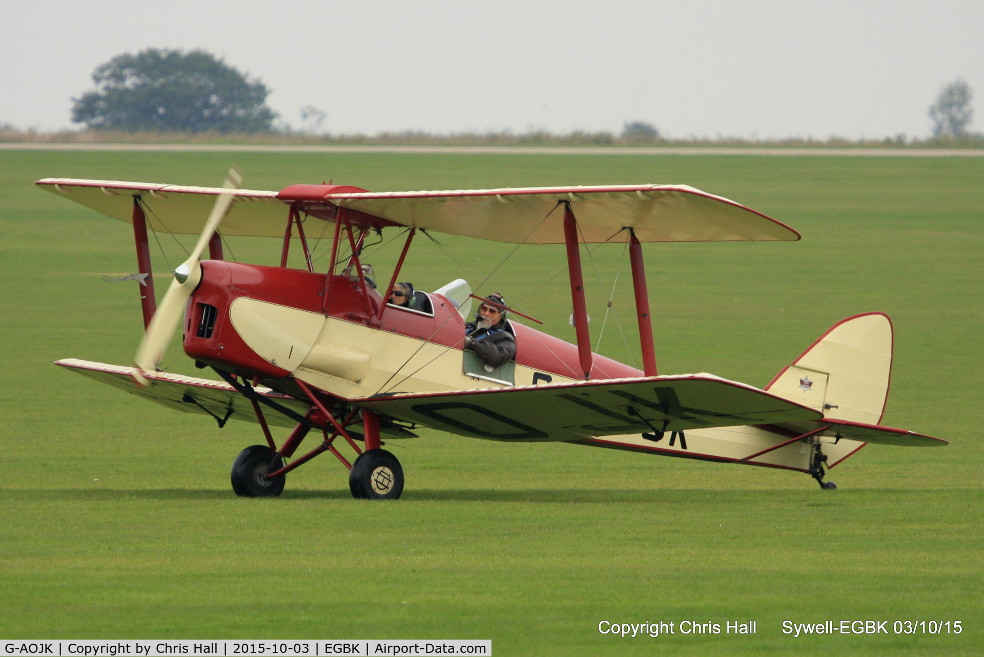 G-AOJK, 1939 De Havilland DH-82A Tiger Moth II C/N 82813, at The Radial And Training Aircraft Fly-in