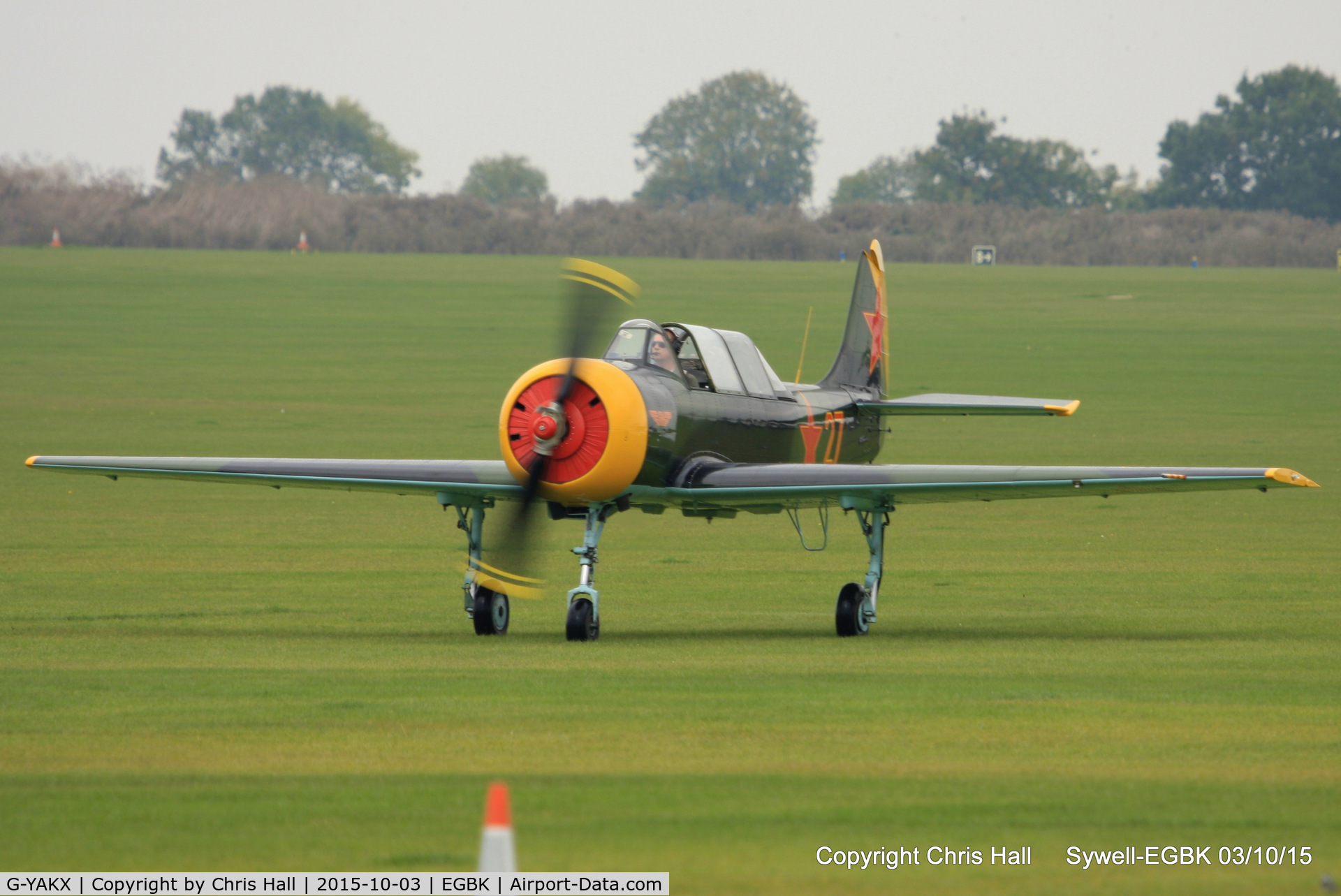 G-YAKX, 1991 Yakovlev (Aerostar) Yak-52 C/N 9111307, at The Radial And Training Aircraft Fly-in