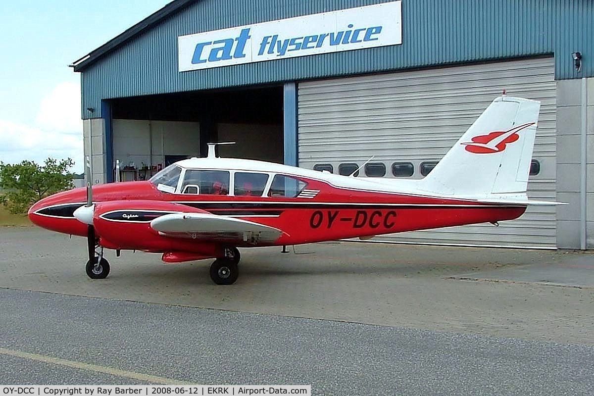 OY-DCC, 1963 Piper PA-23-250 C/N 27-2473, Piper PA-23-250 Aztec B [27-2473] Copenhagen-Roskilde~OY 12/06/2008