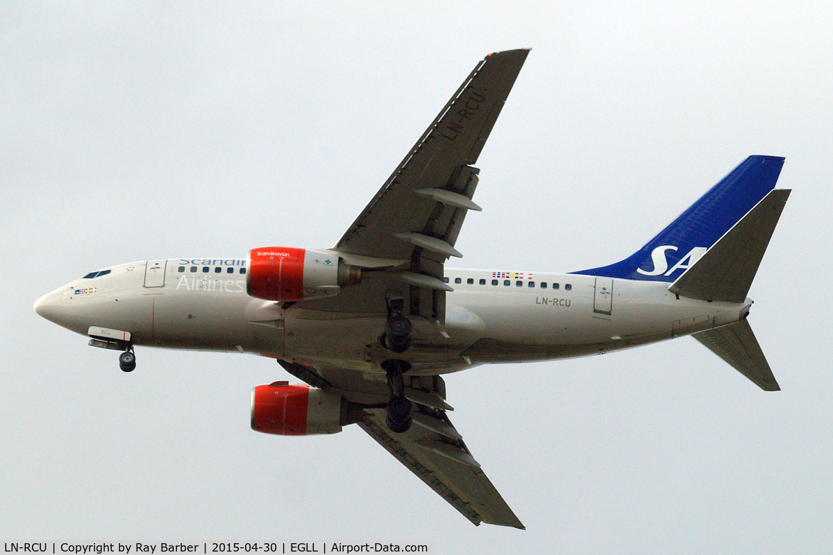 LN-RCU, 1999 Boeing 737-683 C/N 30190, Boeing 737-683 [30190] (SAS Scandinavian Airlines) Home~G 30/04/2015. On approach 27R.