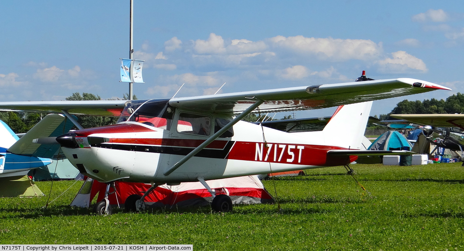 N7175T, 1959 Cessna 172A C/N 46775, Minesota-based 1959 Cessna 172A at EAA AirVenture 2015.