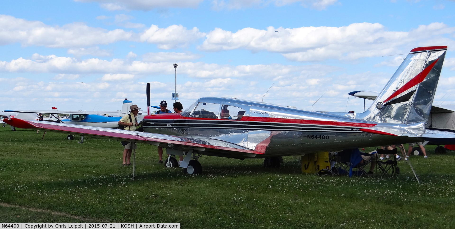 N64400, 1964 Piper PA-24-400 Comanche 400 C/N 26-36, Iowa-based 1964 Piper PA-24-400 at EAA AirVenture 2015.