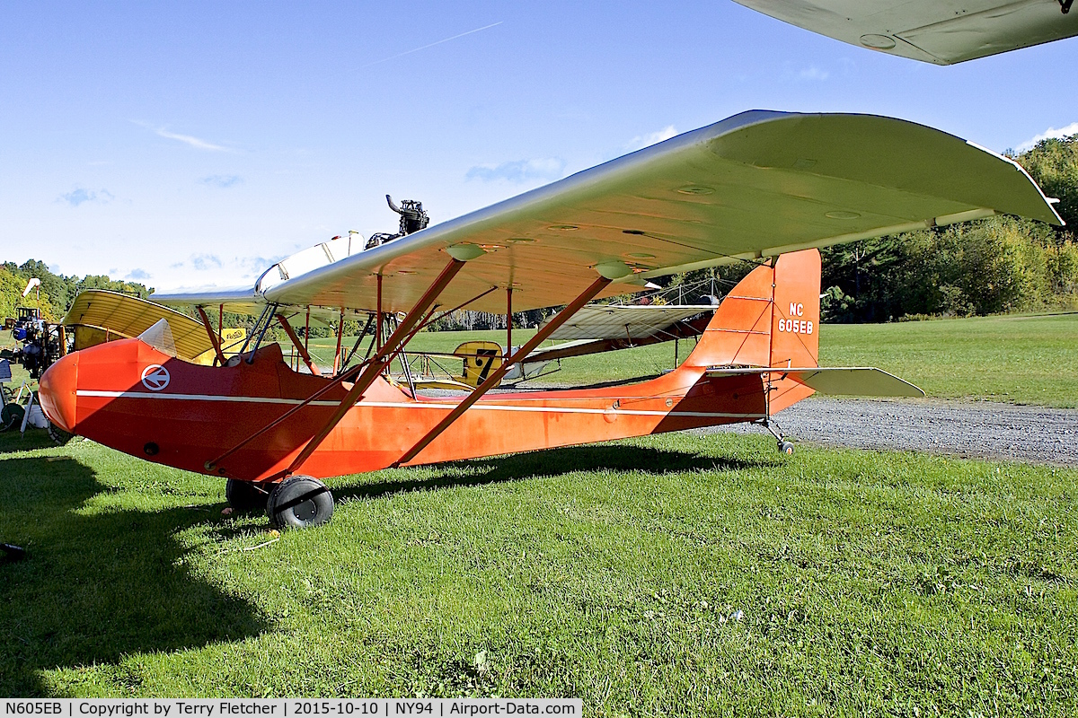 N605EB, 1931 Curtiss-Wright JR CW1 C/N 1025, Displayed at Old Rhinebeck Aerodrome in New York State