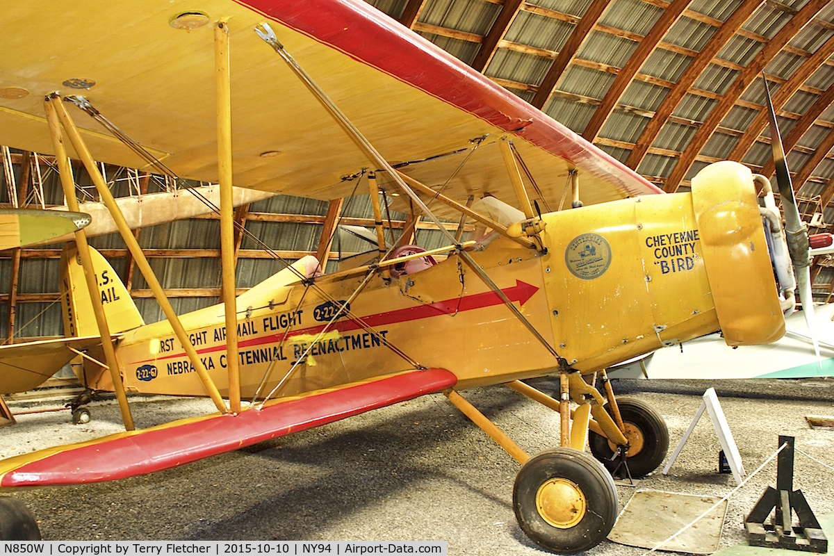 N850W, 1931 Bird CK C/N 4012, Displayed at Old Rhinebeck Aerodrome in New York State