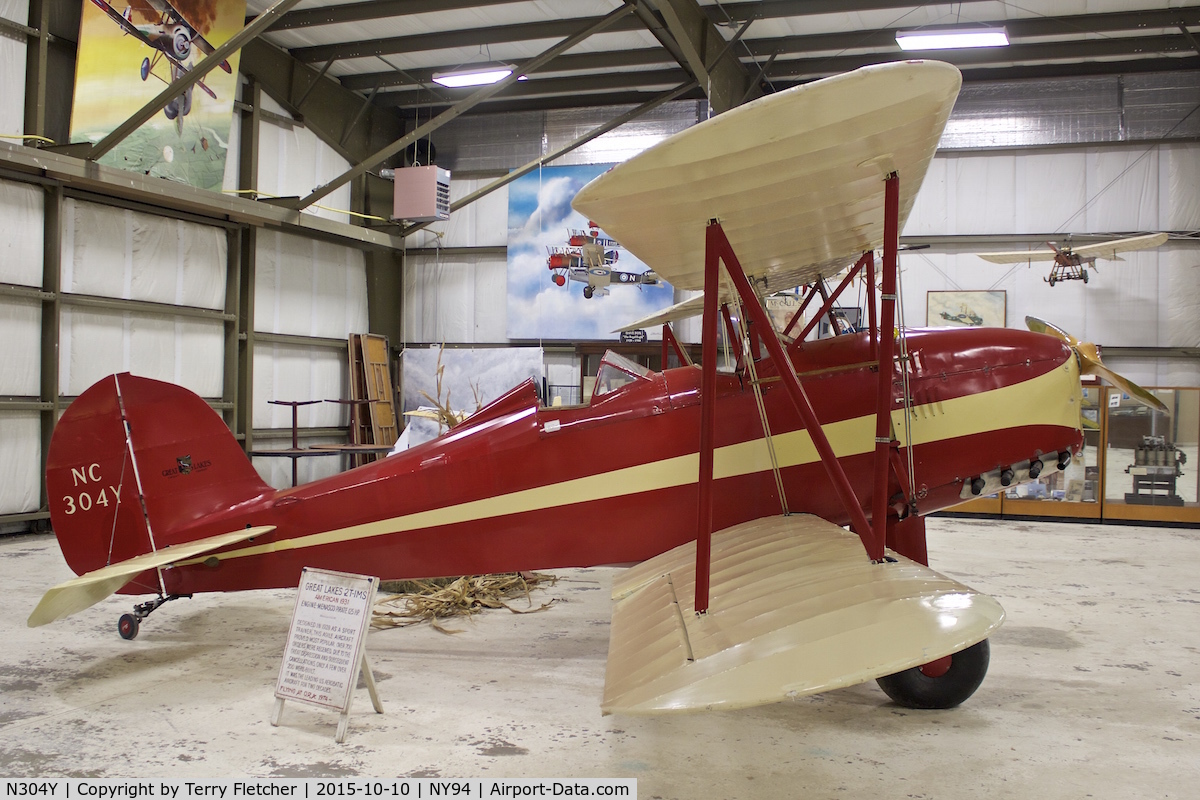 N304Y, 1931 Great Lakes 2T-1 Sport Trainer C/N 191, Displayed at Old Rhinebeck Aerodrome in New York State