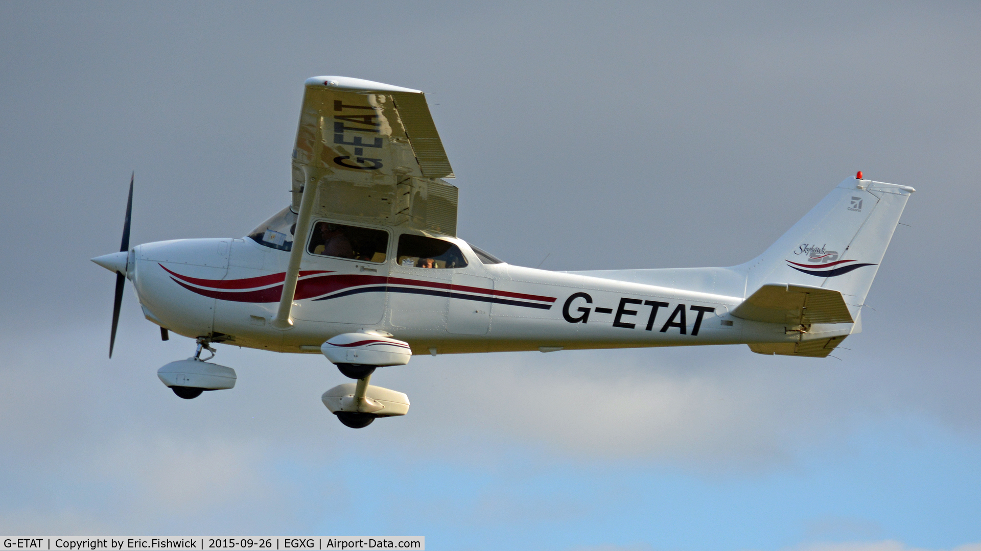 G-ETAT, 2000 Cessna 172S Skyhawk SP C/N 172S8674, 44. G-ETAT departing The Yorkshire Air Show, Church Fenton, Sept. 2015.