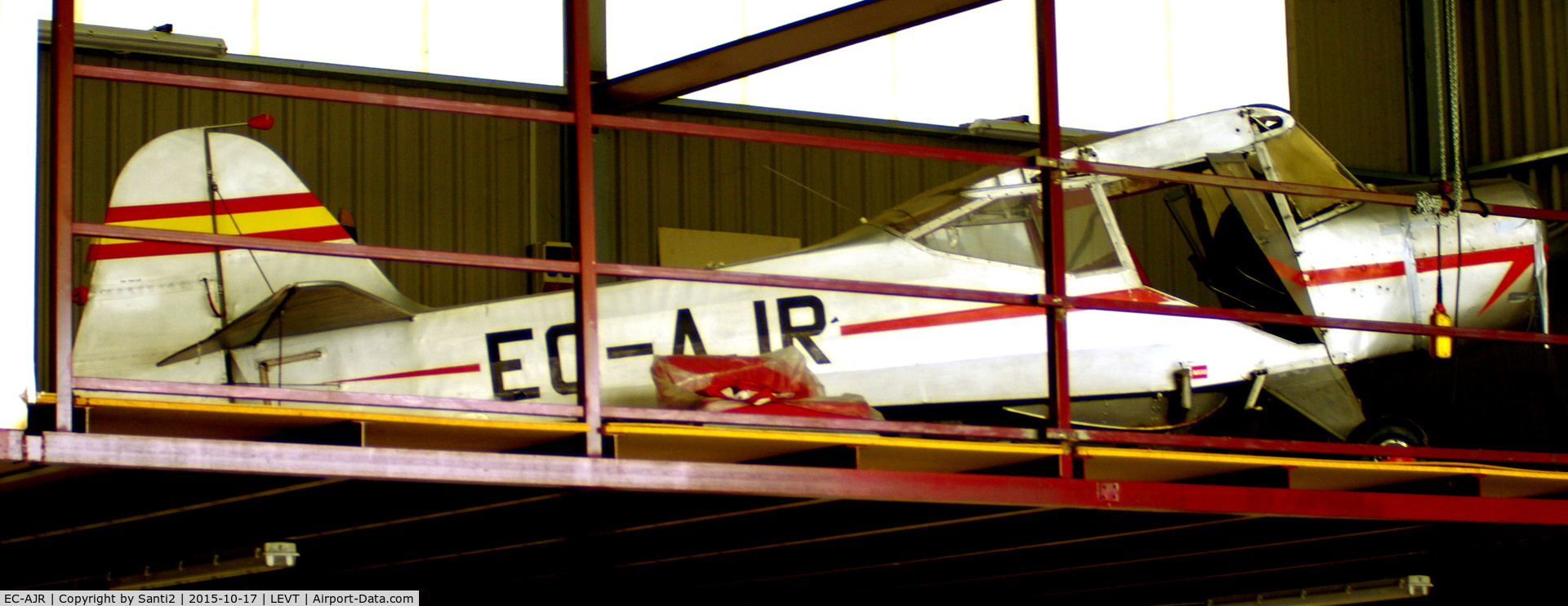 EC-AJR, 1954 Taylorcraft J Auster 5 C/N 1505, Preserved at the Vitoria Aero Club hangar.