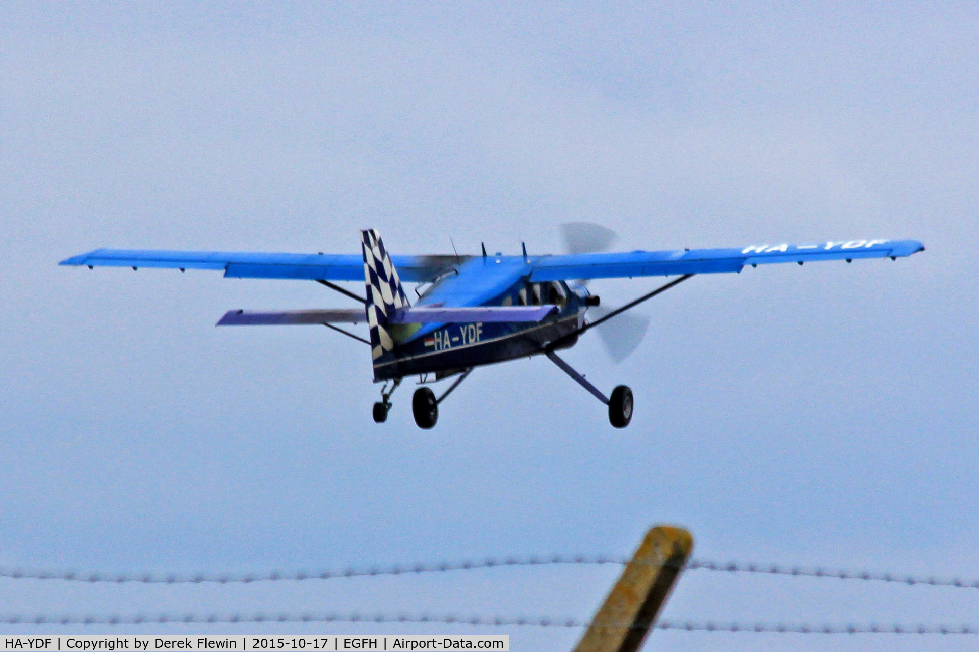 HA-YDF, 2000 Technoavia SMG-92 Turbo Finist C/N 01-005, SMG-92 Turbo Finist, Hibaldstow based, at EGFH on para drop duties, seen departing runway 04.