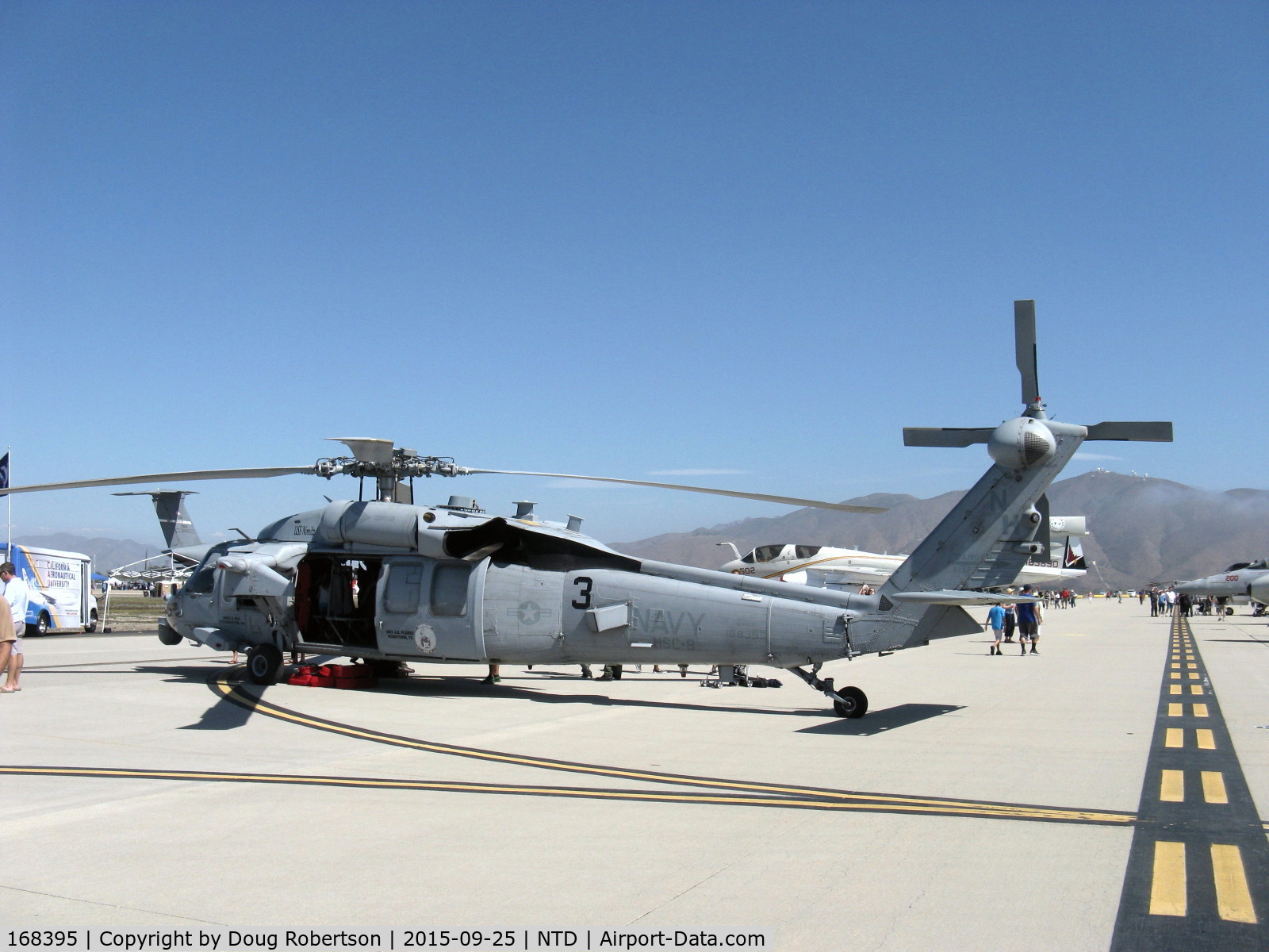 168395, Sikorsky MH-60S SeaHawk C/N Not found 168395, Sikorsky MH-60S SEAHAWK, two General Electric T700-GE-401C navalized turboshafts 1,690 shp each. Foldable rotor blades, foldable tail pylon, Multi-mission ASW, SAR, Vertrep, in-flight or hover refueler. One Big Mother of HSC-8.