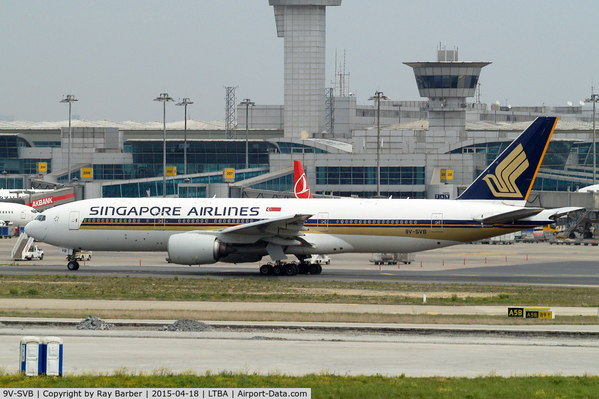 9V-SVB, 2001 Boeing 777-212/ER C/N 28525, Boeing 777-212ER [28525] (Singapore Airlines) Istanbul-Ataturk~TC 18/04/2015