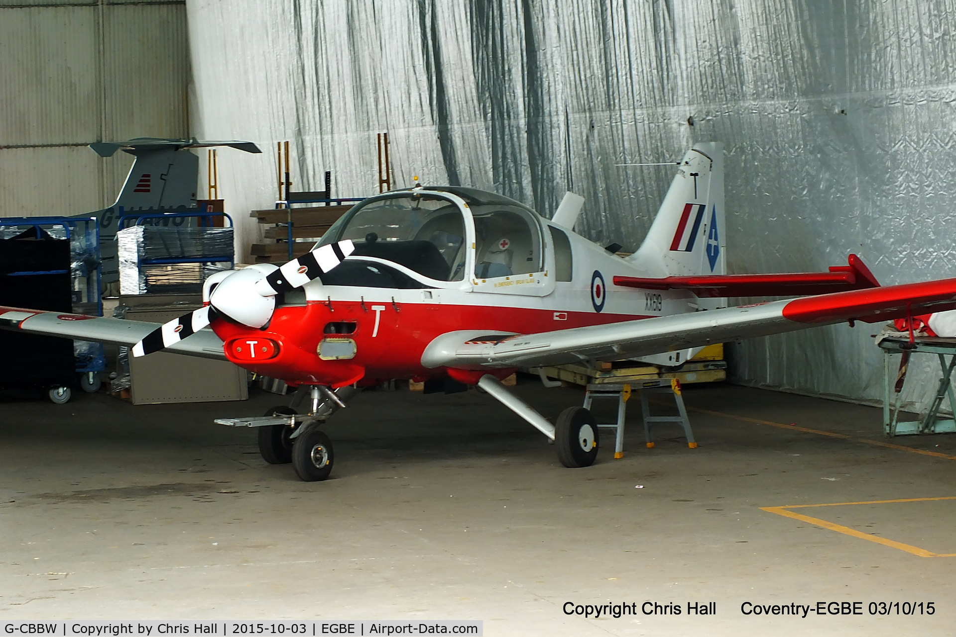 G-CBBW, 1975 Scottish Aviation Bulldog T.1 C/N BH120/277, Coventry resident