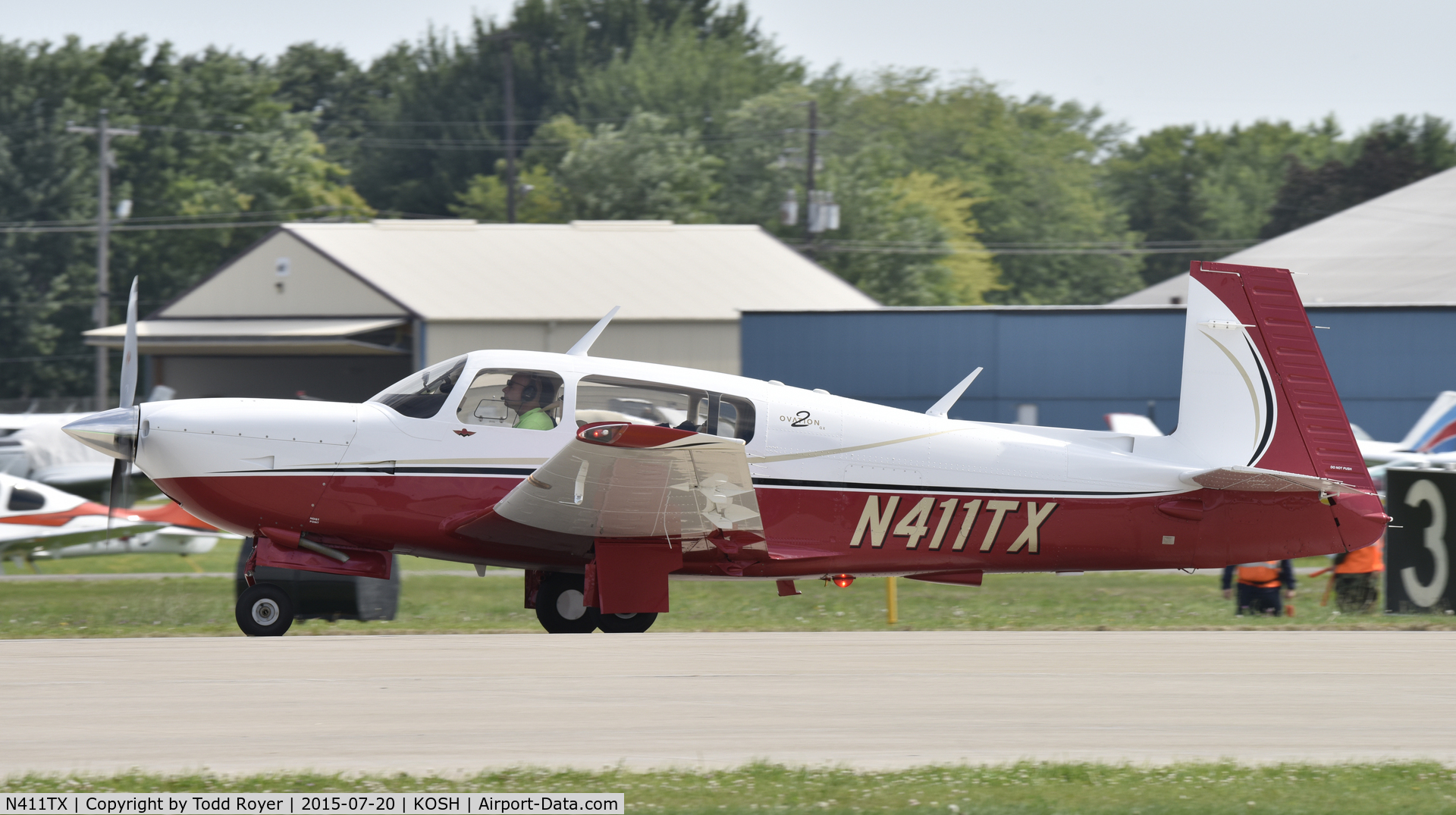 N411TX, 2005 Mooney M20R Ovation C/N 29-0410, Airventure 2015